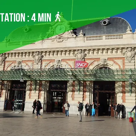 Center - Balcony Quiet - Air Conditioner - Kitchen - Wifi - Tram Nice Extérieur photo